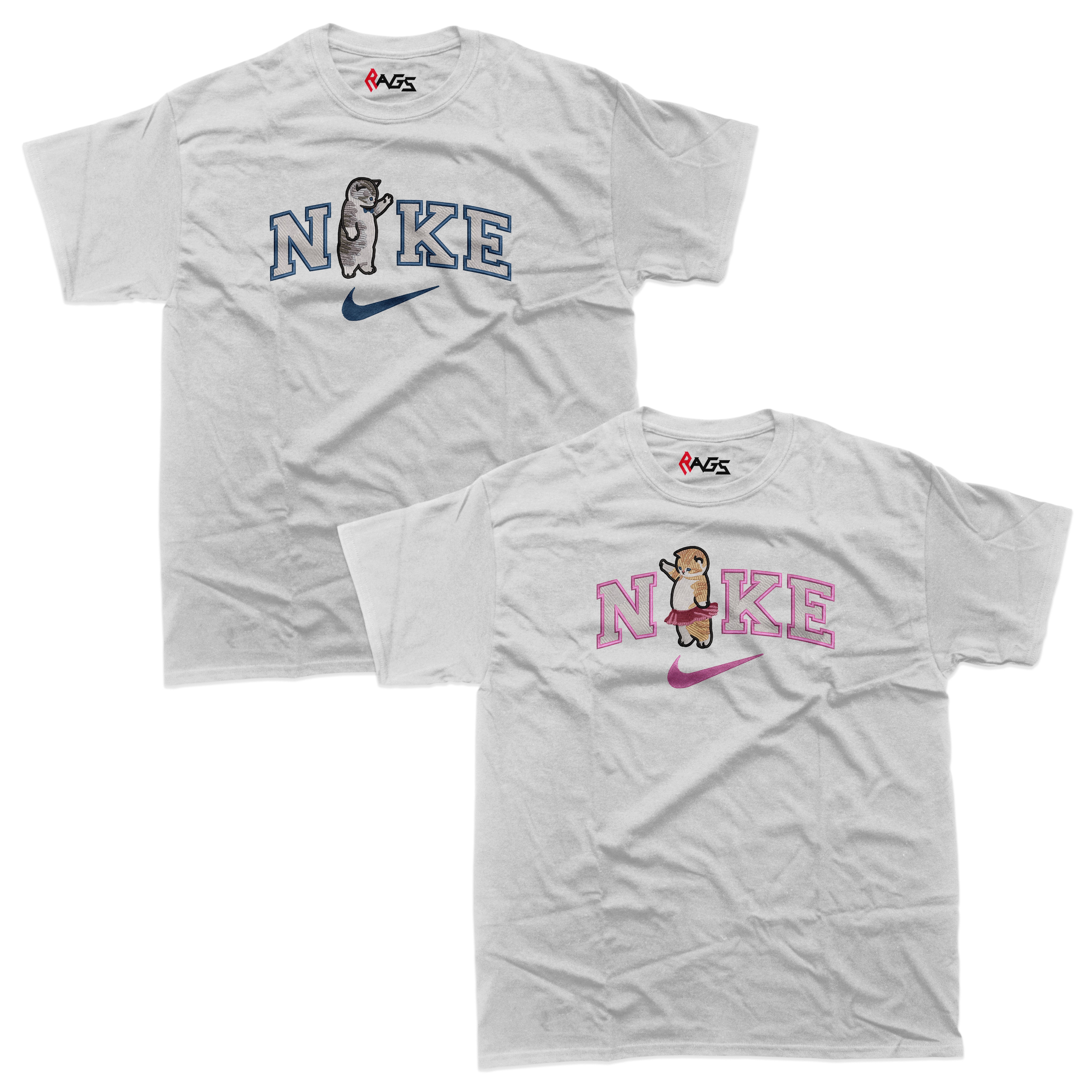 Couples Sets | T-shirts with Embroidered Cats